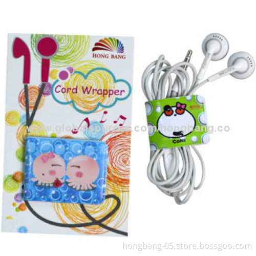 Cute Cable Wire Tidy, Eco-friendly PVC Material, Silkscreen/Offset Printing